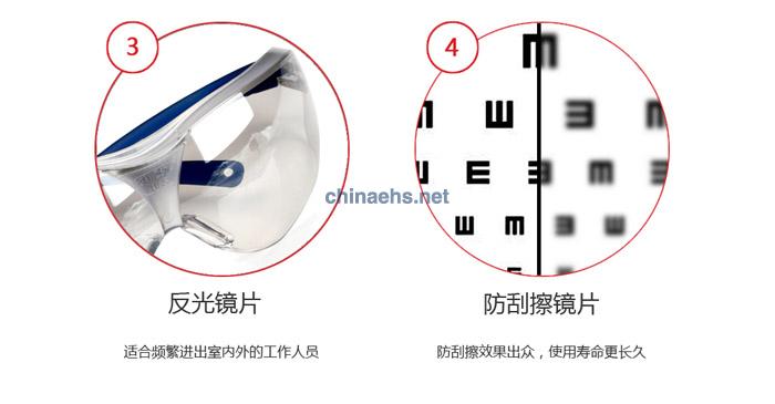 3M 10436中國(guó)款流線型防護(hù)眼鏡（戶(hù)內(nèi)/戶(hù)外鏡面反光鏡片，防刮擦）